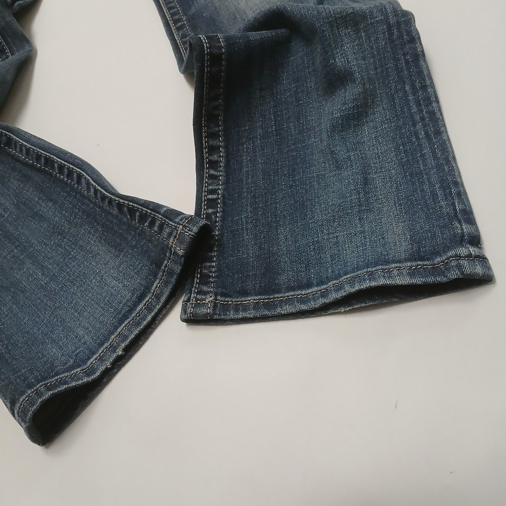 Miss Me Women's Size 28 Low Rise Boot Cut Blue Jeans with Silver Accents Pockets - Picture 5 of 9